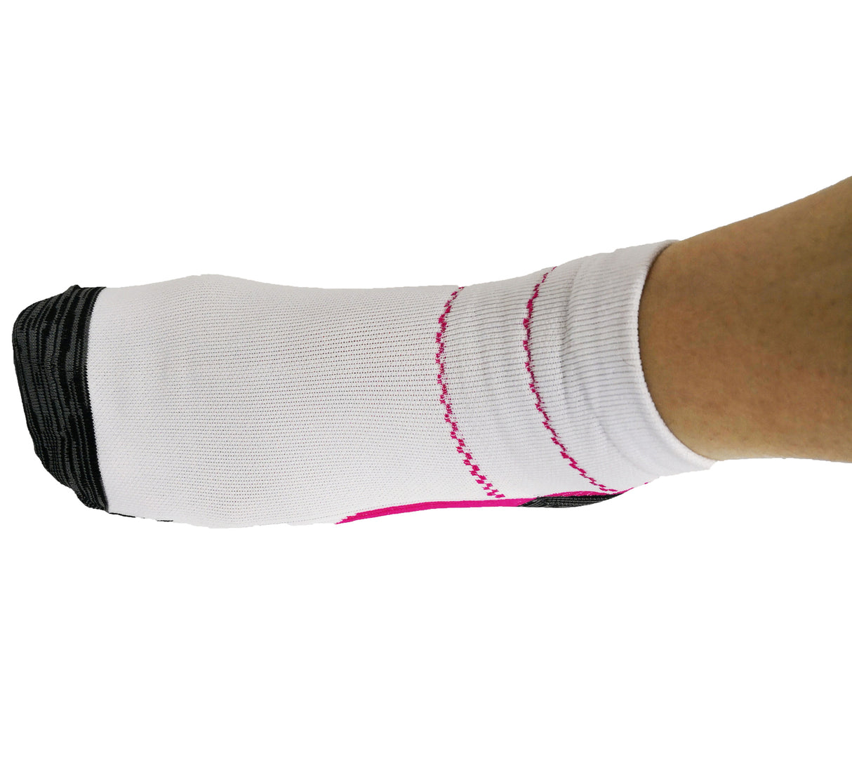 AXIGN Medical Compression Running Socks - Pink/White