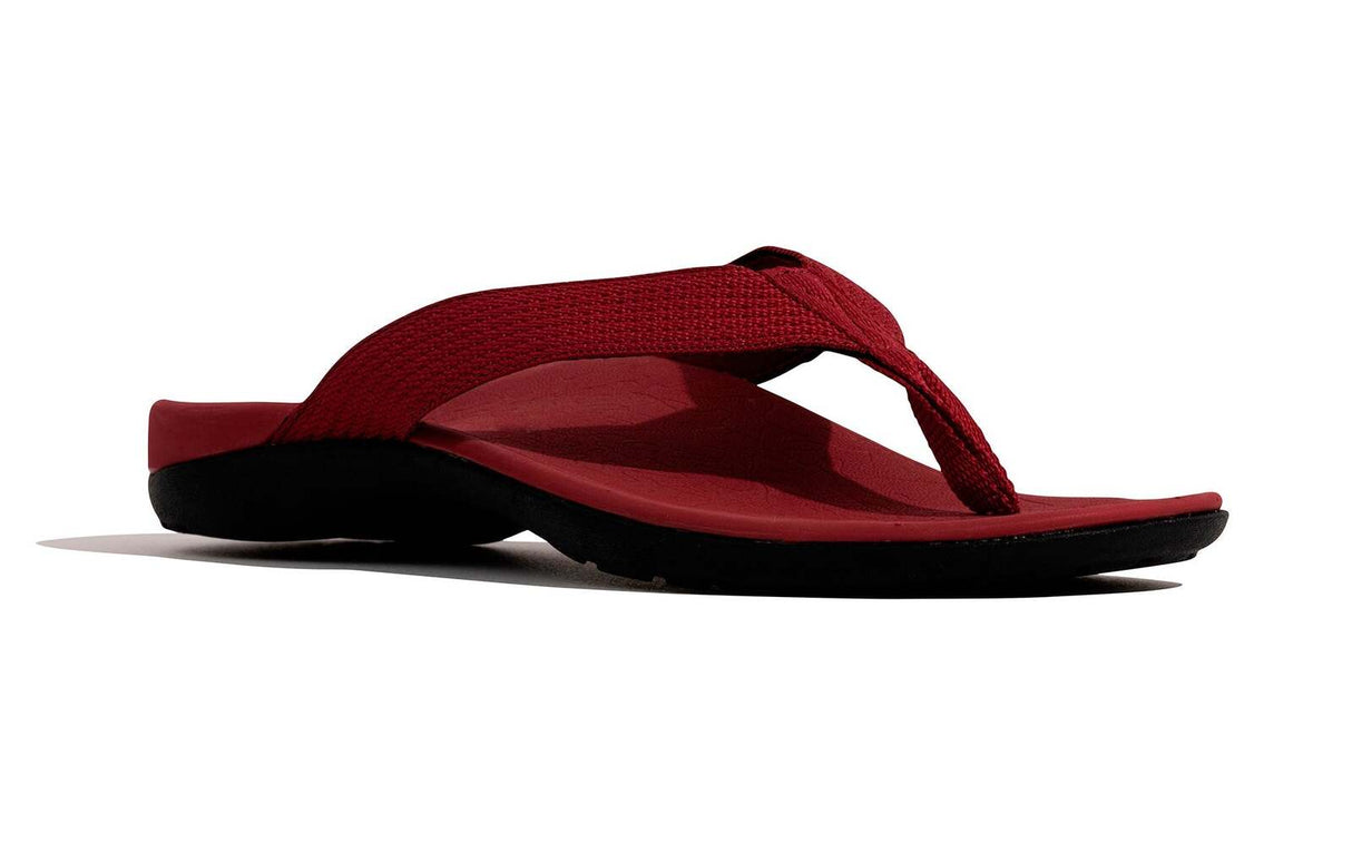 AXIGN Premium Orthotic Arch Support Flip Flops Sandal Thongs Archline - Red