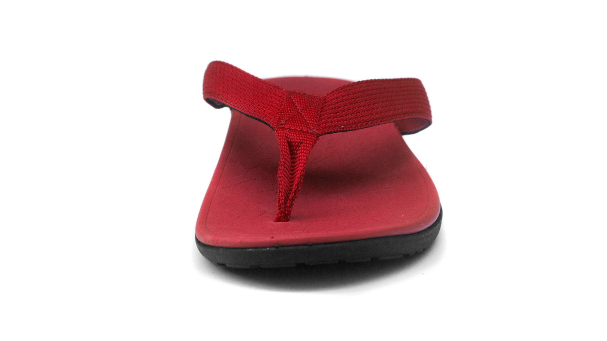 AXIGN Premium Orthotic Arch Support Flip Flops Sandal Thongs Archline - Red