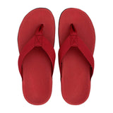 AXIGN Premium Orthotic Arch Support Flip Flops Sandal Thongs Archline - Red