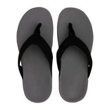 AXIGN Premium Orthotic Arch Support Flip Flops Sandal Thongs Archline - Grey/Black