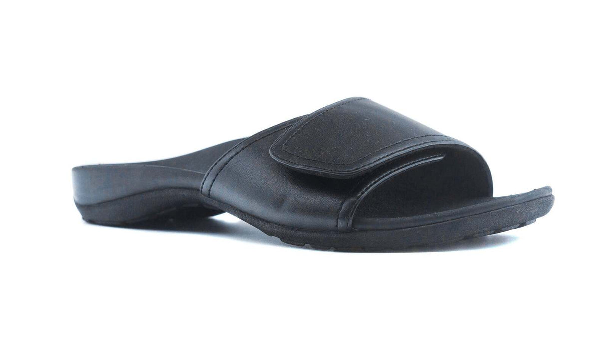 Orthotic Sandals Bunion Flip-Flops Flat Heel Slide Slippers Flats - Black (EU 46)