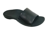 Axign Becky Elastic Orthotic Slides Thongs Flip Flops - Black