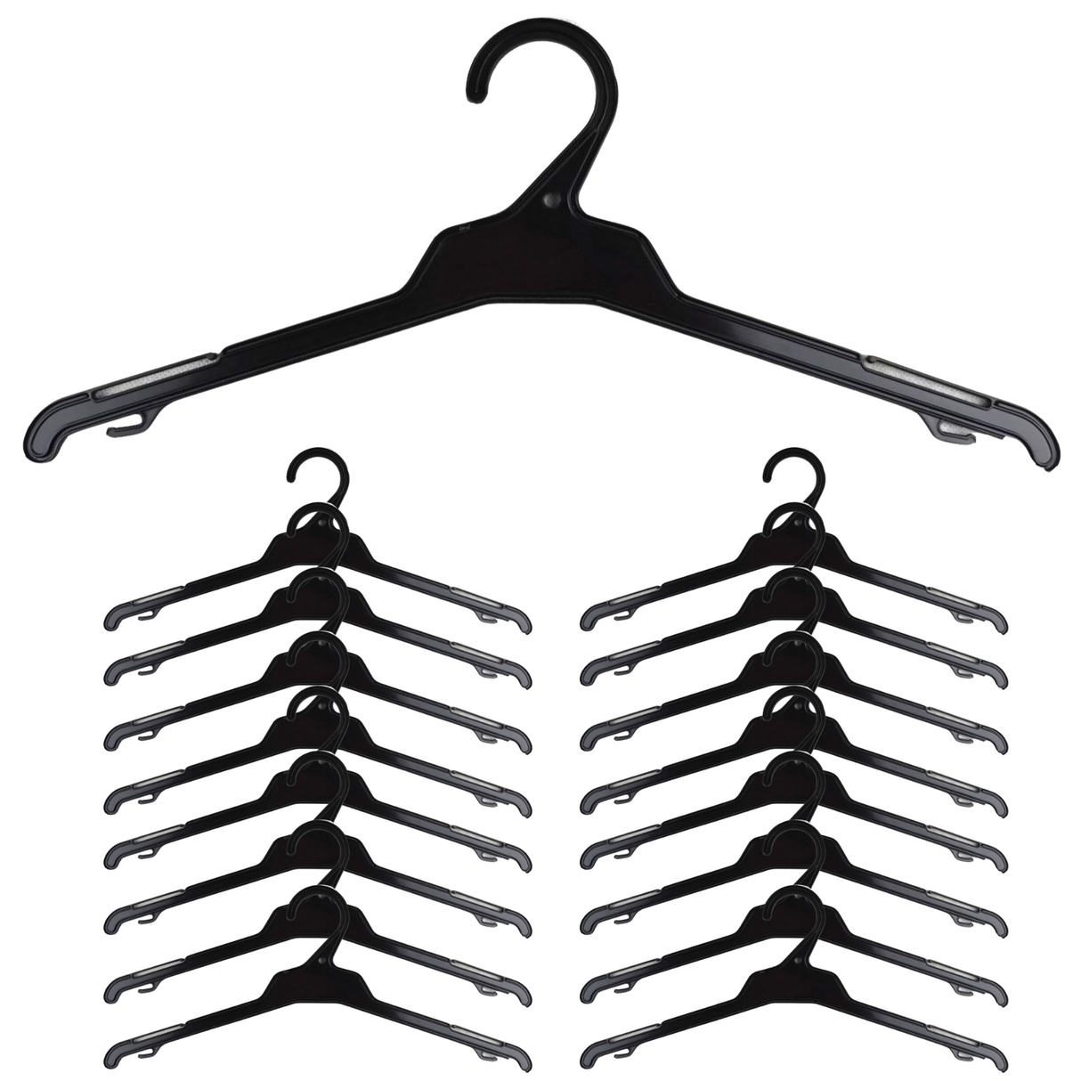 16x TOP HANGERS Ultra Thin Clothes Hanger Garment Holder All Purpose 400mm R38