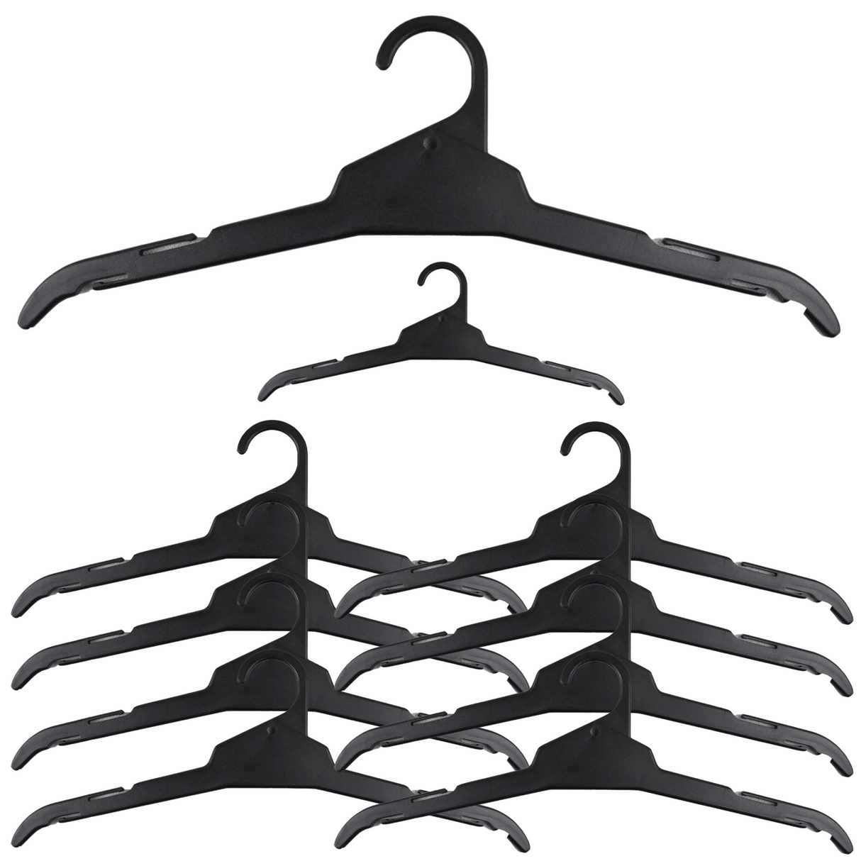 10x TOP HANGERS Clothes Hanger Garment Holder All Purpose [Commercial] 430mm R43