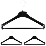 3x Suit Hangers Heavy Duty 460mm Commercial Jacket Pants Clothing Coat R50L