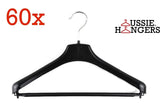 60x Suit Hangers Heavy Duty 400mm Commercial Jacket Pants Clothing BULK R50S