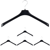 5x JACKET HANGER Heavy Duty 430mm Commercial Pants Clothing Coat BULK R51M