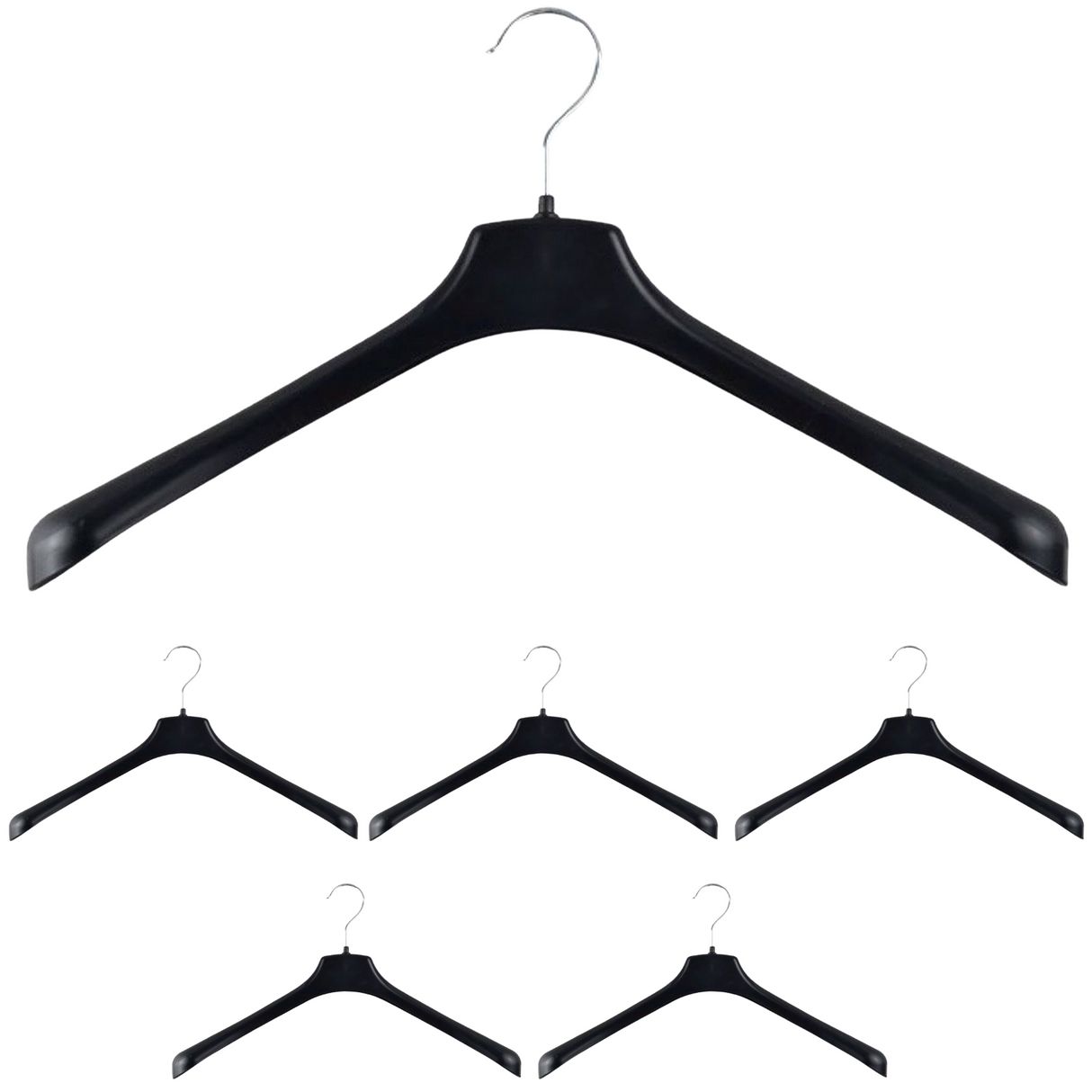 6x JACKET HANGER Heavy Duty 400mm Commercial Jacket Pants Clothing Coat R51S