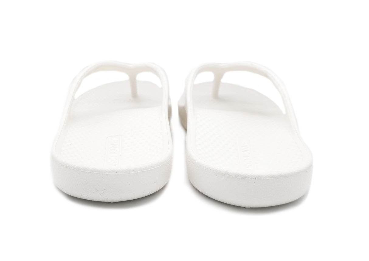 Archline Orthotic Foam Thongs Arch Support Flip Flops Orthopedic Rebound - White