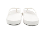 Archline Orthotic Foam Thongs Arch Support Flip Flops Orthopedic Rebound - White