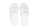 Archline Orthotic Foam Thongs Arch Support Flip Flops Orthopedic Rebound - White