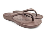 Archline Orthotic Foam Thongs Arch Support Flip Flops Orthopedic Rebound - Brown