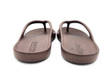 Archline Orthotic Foam Thongs Arch Support Flip Flops Orthopedic Rebound - Brown