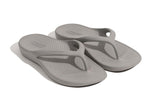 Archline Orthotic Foam Thongs Arch Support Flip Flops Orthopedic Rebound - Grey