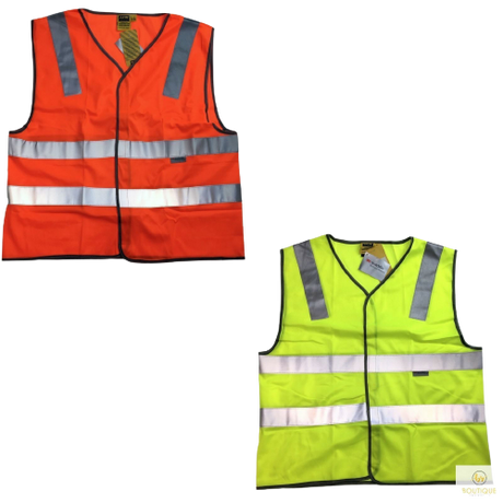 3M Reflective Tape Hi Vis Safety VEST Workwear Night & Day Use Safety Visibility - Orange