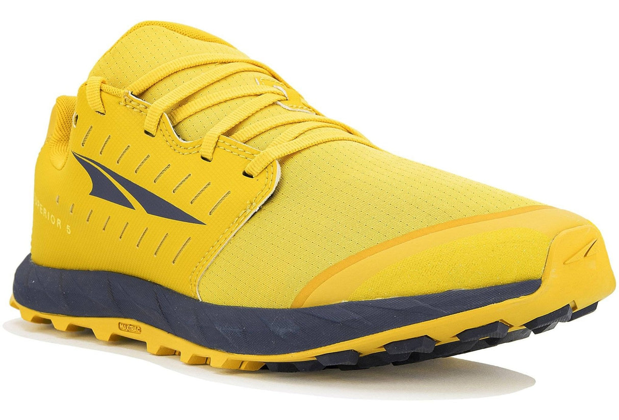 Altra Mens Superior 5 Trail Running Shoes Athletic Sneakers - Yellow