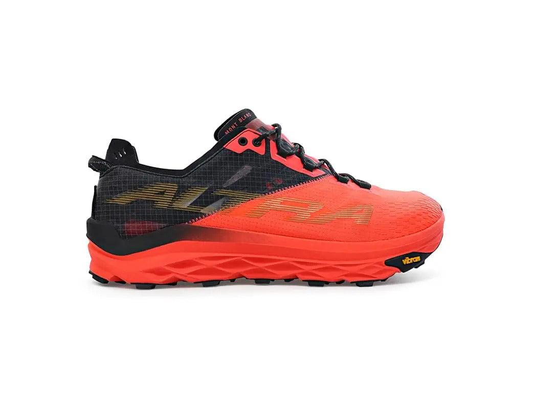 Altra Mens Mont Blanc Trail Running Shoes Sneakers Runners in Coral/Black