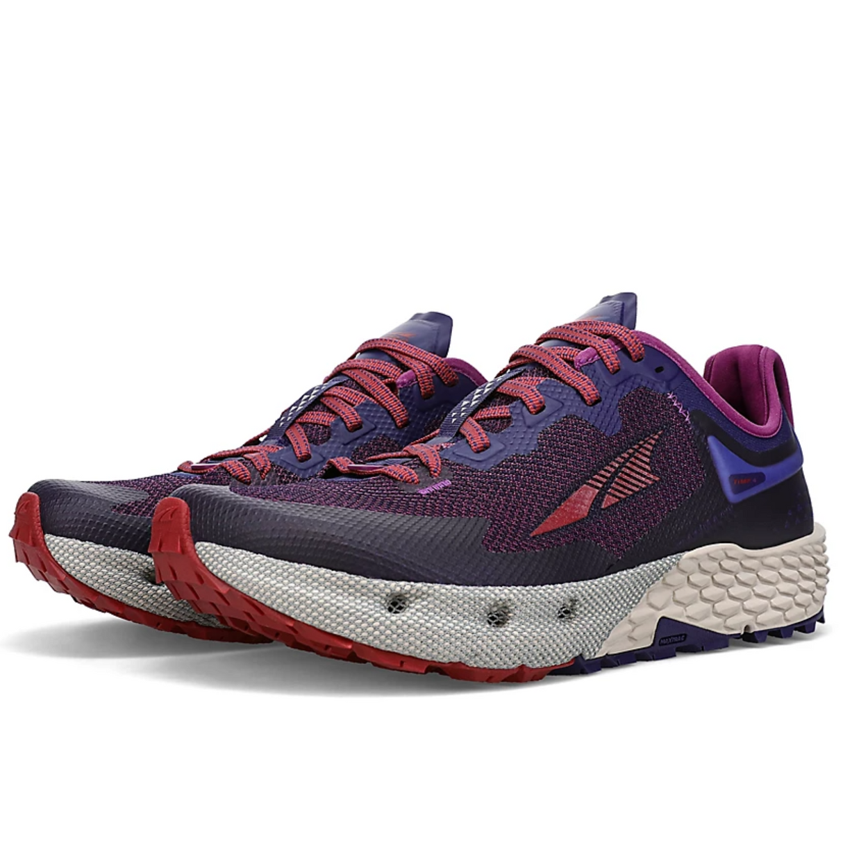 Altra Womens Timp 4 Trail Sneakers Ladies Running Shoes - Dark Purple