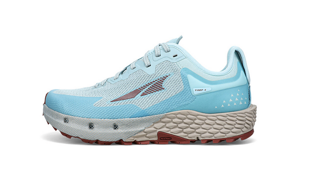 Altra Womens TIMP 4 Sneakers Runners Shoes Trail Running in Light Blue