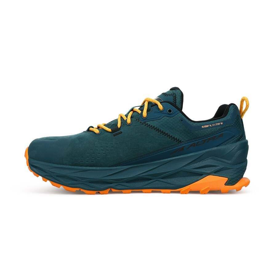 Altra Mens Olympus 5 Hike Low GTX Shoes Gore-Tex Sneakers in Deep Teal