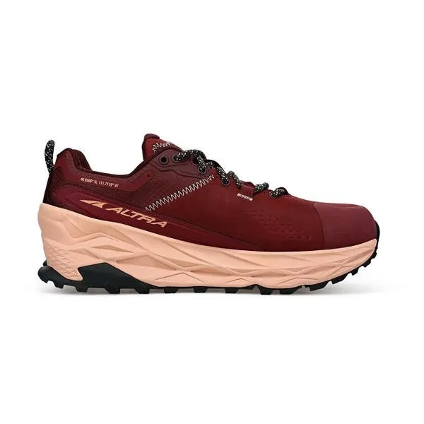 Womens Olympus 5 Hike Low GTX Shoes Waterproof Hiking Sneaker Athletic - Maroon