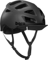 Bern Mens Allston Cycling Bike Helmet w/ Flip Visor - Matte Black