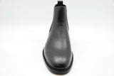 Massa Mens Leather Chelsea Boot Pull On Shoes Anton - Black