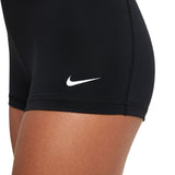 Nike Womens Pro Running Jogging Training Gym Sports Elastic Waist Shorts - Black