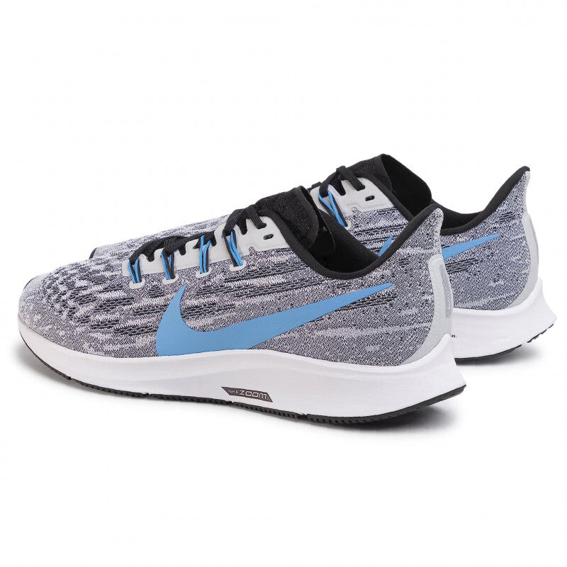 Nike Mens Air Zoom Pegasus 36 Runners Sneakers - White/Blue/Black