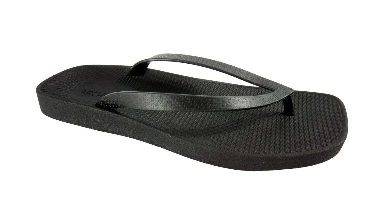 ARCHLINE Breeze Arch Support Orthotic Thongs Flip Flops Arch Support - Black