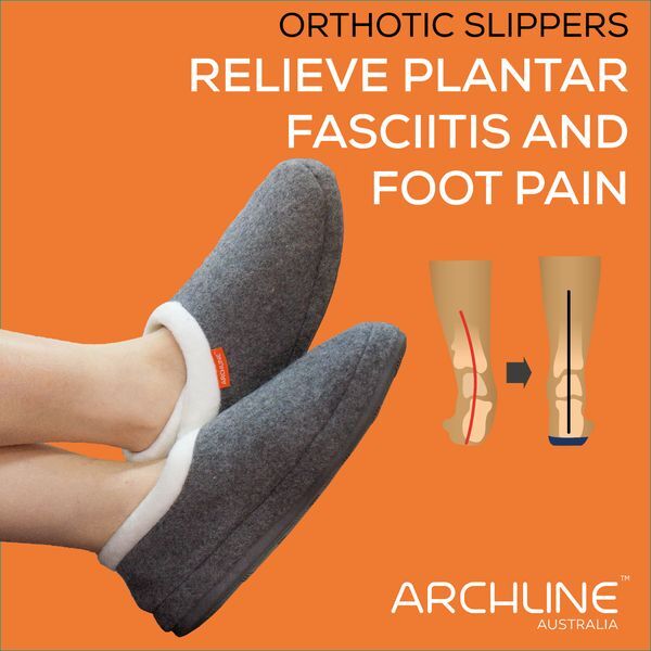 ARCHLINE Orthotic Slippers CLOSED Arch Scuffs Orthopedic Moccasins Shoes