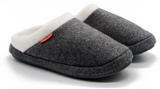 ARCHLINE Orthotic Slippers Slip On Arch Scuffs Orthopedic Moccasins - Charcoal Marle