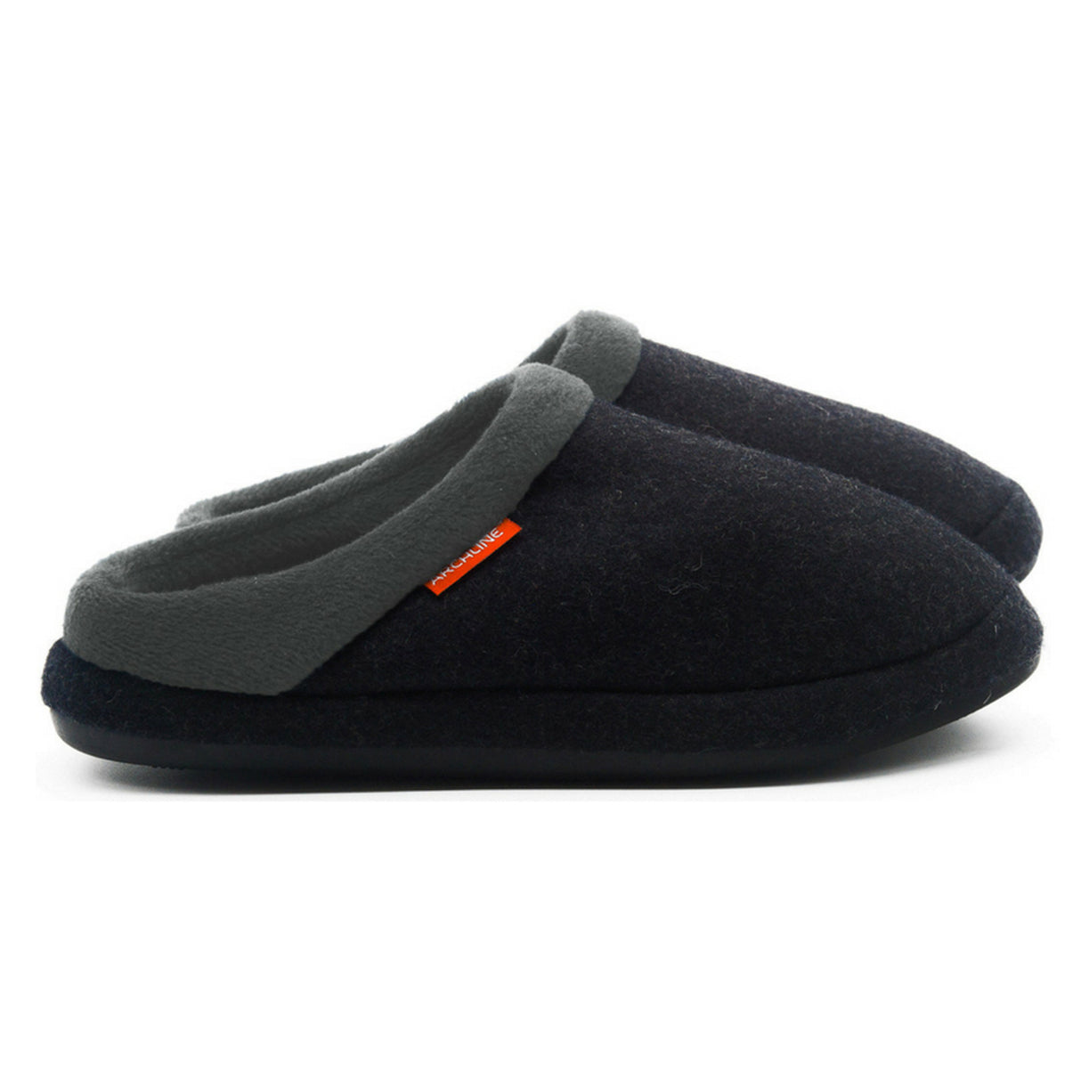 ARCHLINE Orthotic Slippers Slip On Arch Scuffs Orthopedic Moccasins - Charcoal Marle