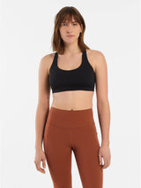 Arcteryx Womens Essent Crop Top Bra Comfy Sports Hiking Tank in Black