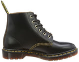 Dr. Martens Unisex 101 Smooth Archive 6-Eyelet Boot Black Vintage Smooth