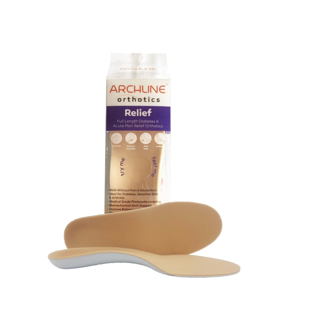 ARCHLINE Insoles Orthotics Full Length Arch Support Diabetics Plantar Fasciitis