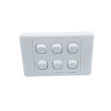 6 Gang Wall Plate Electricity Switch