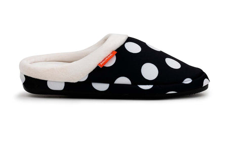 ARCHLINE Orthotic Slippers Slip On Arch Scuffs Pain Relief Moccasins - Polka Dots