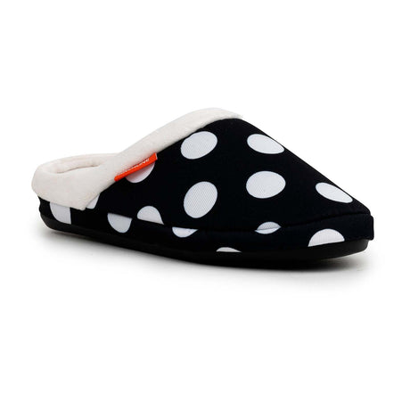 ARCHLINE Orthotic Slippers Slip On Arch Scuffs Pain Relief Moccasins - Polka Dots