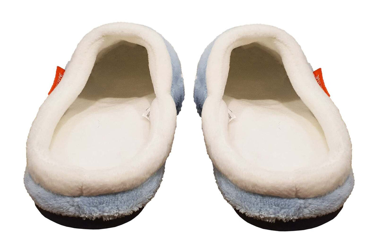 ARCHLINE Orthotic Slippers Slip On Arch Scuffs Pain Relief Moccasins - Baby Blue