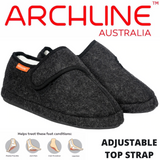 ARCHLINE Orthotic Plus Slippers Closed Scuffs Pain Relief Moccasins