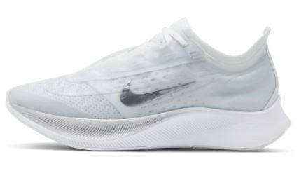 Nike Womens Zoom Fly 3 Running Shoes - Pure Platinum/Metallic Silver