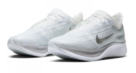 Nike Womens Zoom Fly 3 Running Shoes - Pure Platinum/Metallic Silver