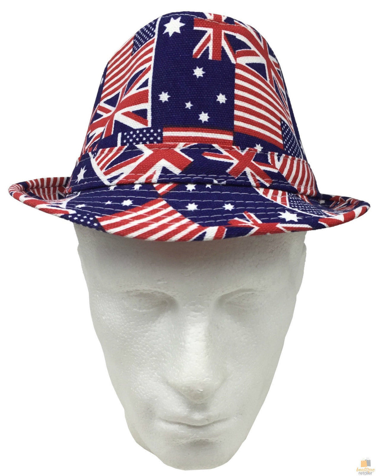 AUSTRALIA TRILBY HAT USA America England UK Aussie Fedora Cap Party