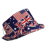 AUSTRALIA TRILBY HAT USA America England UK Aussie Fedora Cap Party