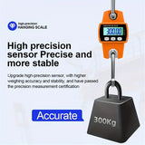 300kg Mini Crane Scale Portable LCD Digital Electronic Hook Hanging Scale