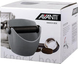 Avanti Coffee Espresso Grinds Waste Tamp Knock Box Bin Bucket Container in Silver