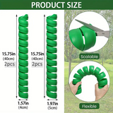 4x Tree Trunk Protector Plastic Spiral Tree Guards Tubes for Saplings & Plants