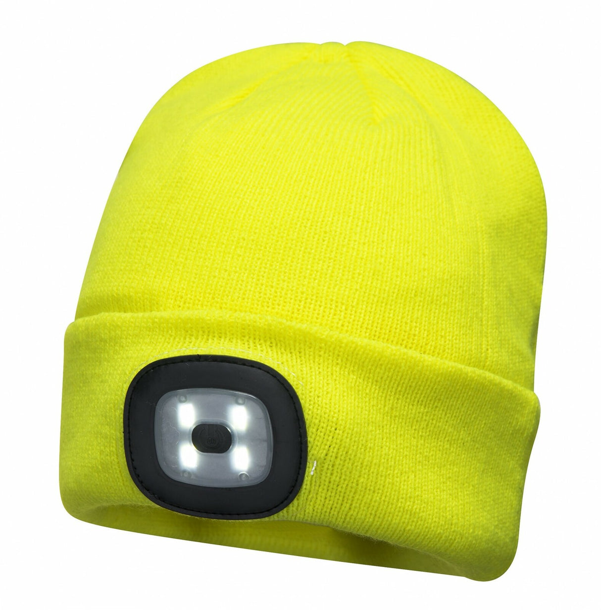 PORTWEST Beanie with LED Head Light USB Rechargeable Camping Cycling Workwear Hat